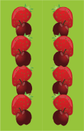 Cherries Strawberries Green Bookmark