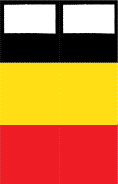 German Flag White Bookmark