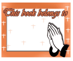 Praying Hands Bookplate