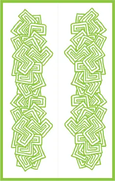 Abstract Shapes Green Bookmark bookmark