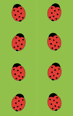 Green Ladybugs Bookmark bookmark