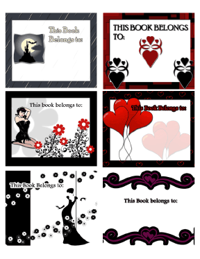 Horror Gothic And Fantasy Bookplates Assorted bookmark