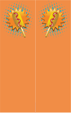 Orange Corndog Bookmark bookmark