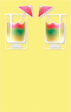 Rainbow Cocktail Yellow Bookmark bookmark