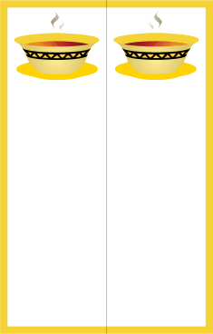 Soup Yellow Border Bookmark bookmark
