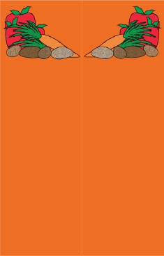 Vegetables Orange Bookmark bookmark