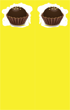 Yellow Chocolate Truffle Bookmark bookmark