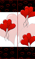 Balloon Heart Bookmark