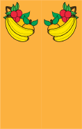 Banana Orange Cherry Orange Bookmark