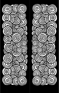 Black White Circles Bookmark