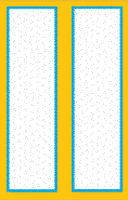 Blue Yellow Border Bookmark