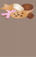 Brown Cookies Bookmark