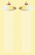 Cheesecake Cherries Yellow Bookmark