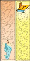 Christian Bookmark with Bible