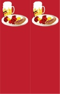 German Food Red Bookmark