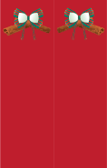 Holiday Bow Red Bookmark