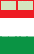 Italian Flag Bookmark