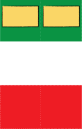 Mexican Flag Bookmark