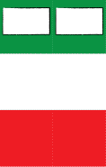 Mexican Flag White Bookmark