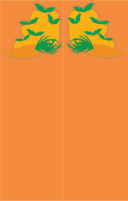 Orange Veggies Bookmark