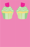 Pink Cupcake Bookmark