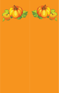 Pumpkins Orange Bookmark