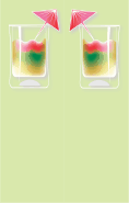 Rainbow Cocktail Green Bookmark