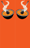 Soup Orange Bookmark
