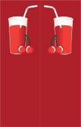 Tall Red Drink Red Bookmark