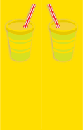 Yellow Paper Cups Bookmark