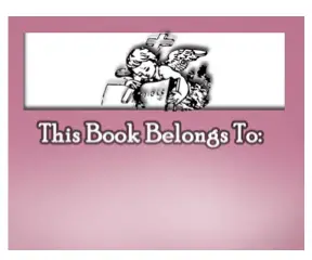 Angel Bible Bookplate bookmark