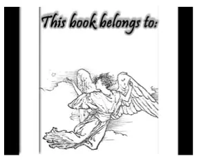 Angel Bookplate bookmark