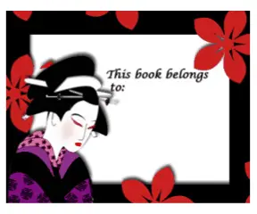 Asian Bookplates bookmark