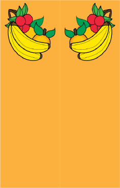 Banana Orange Cherry Orange Bookmark bookmark