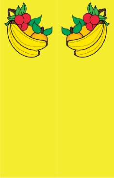 Banana Orange Cherry Yellow Bookmark bookmark