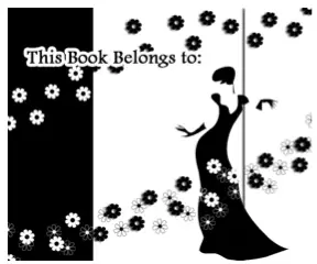 Black And White Romantic Bookplates bookmark