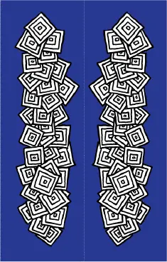 Black White Squares Blue Bookmark bookmark