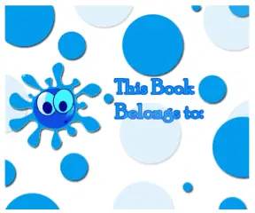 Blue Bubble Bookplates bookmark