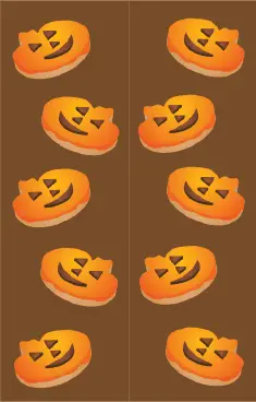 Brown Jack-o-Lanterns Bookmark bookmark