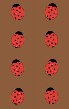 Brown Ladybugs Bookmark bookmark