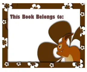 Bunny Rabbit Bookplates bookmark
