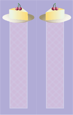 Cheesecake Cherries Purple Bookmark bookmark