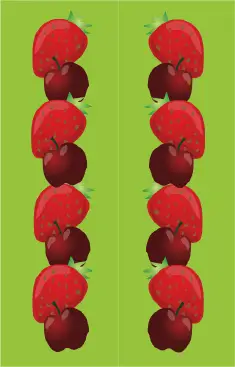 Cherries Strawberries Green Bookmark bookmark