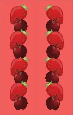 Cherries Strawberries Pink Bookmark bookmark