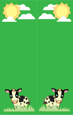 Cows Green Bookmark bookmark