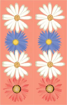Flowers Peach Bookmark bookmark