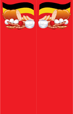 Food German Red Bookmark bookmark