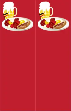 German Food Red Bookmark bookmark