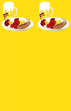 German Food Yellow Bookmark bookmark