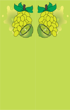 Grapes Citrus Green Bookmark bookmark